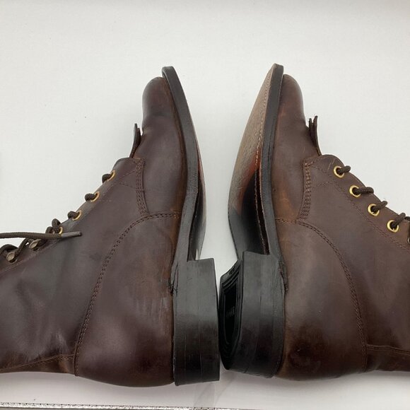 VTG Biltrite Golden Rebel 5 Brown Leather Lace-Up Boots FringeCountry Equestrian - Picture 5 of 14